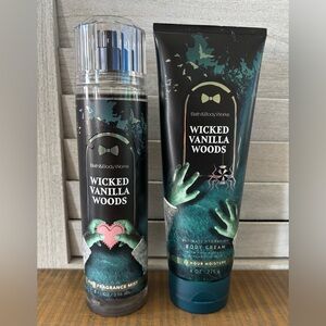 Bath & Body Works Wicked Vanilla Woods - Fragrance Mist & Body Cream